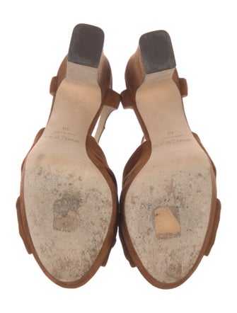 Jimmy Choo Suede Pleated Accents D'Orsay Pumps