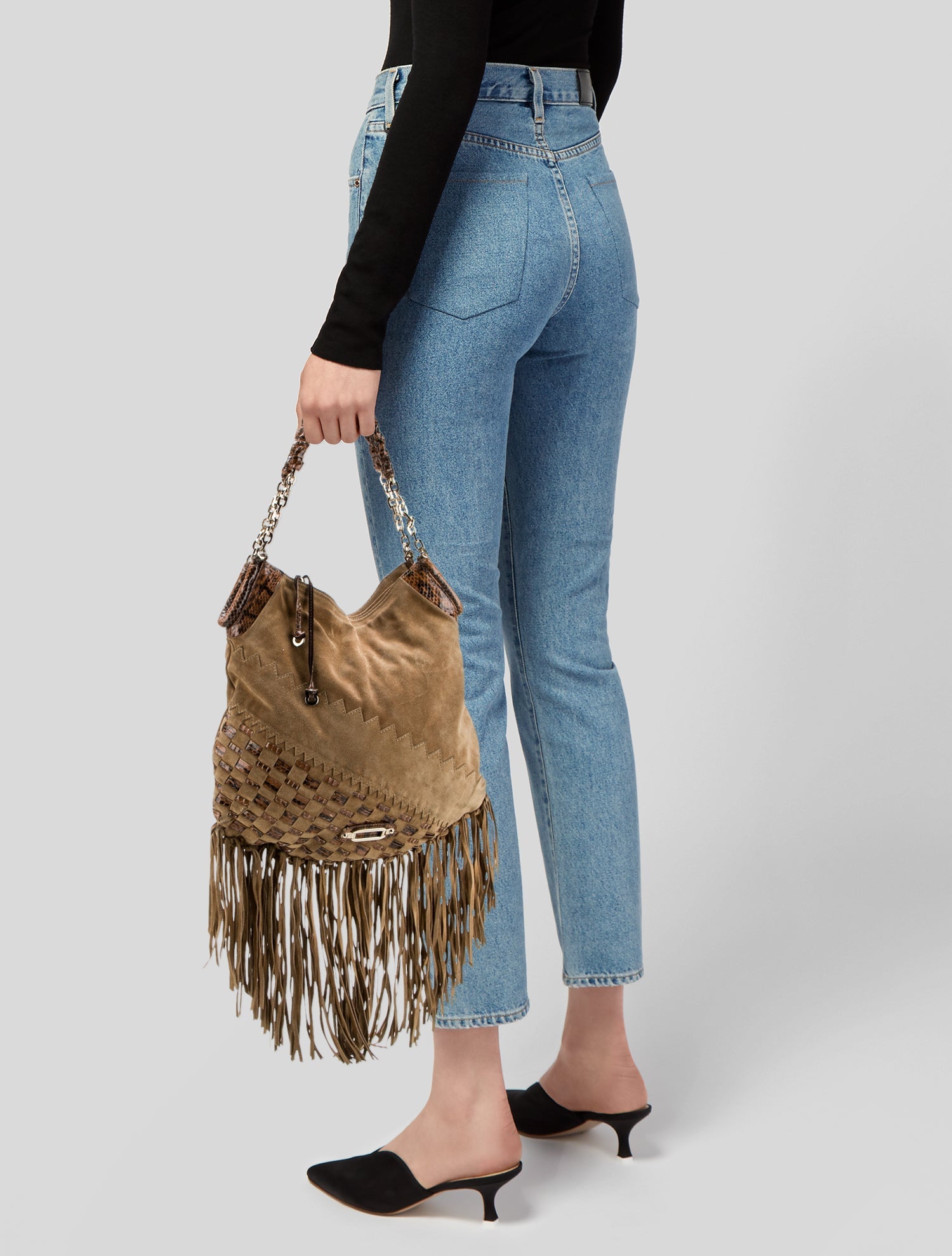 Jimmy Choo Suede Shoulder Bag