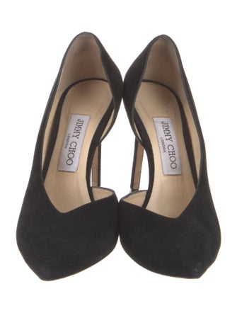 Jimmy Choo Suede D'Orsay Pumps