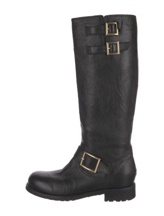 Jimmy Choo Leather Riding Boots