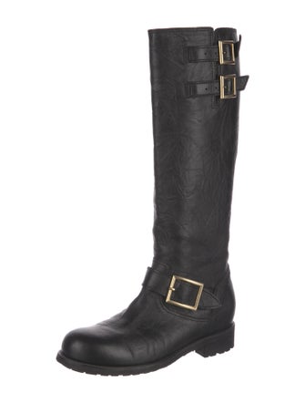 Jimmy Choo Leather Riding Boots