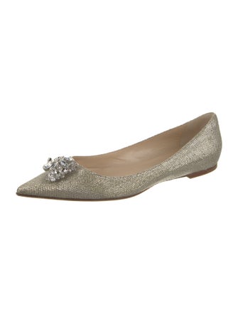 Jimmy Choo Mesh Glitter Accents Flats