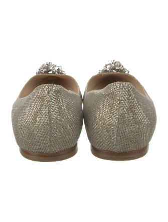 Jimmy Choo Mesh Glitter Accents Flats