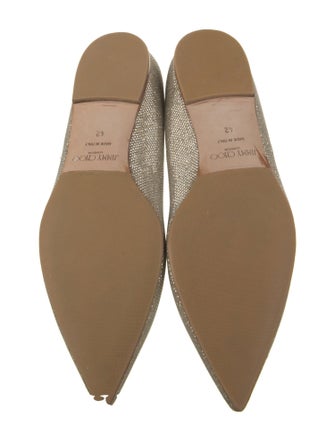 Jimmy Choo Mesh Glitter Accents Flats