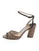 Jimmy Choo Raffia Animal Print Espadrilles