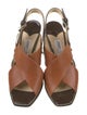 Jimmy Choo Leather Slingback Sandals
