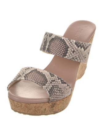 Jimmy Choo Animal Print Slides