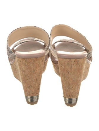 Jimmy Choo Animal Print Slides