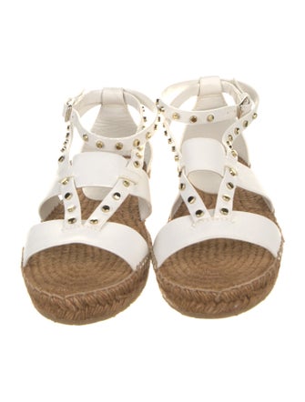Jimmy Choo Leather Studded Accents Gladiator Sandals