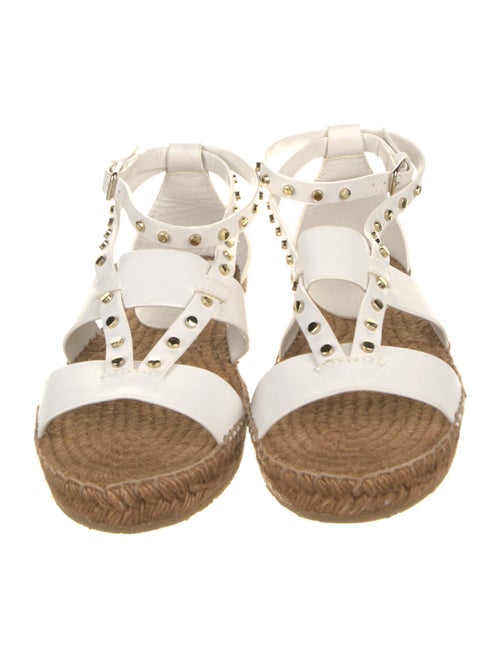 Jimmy Choo Leather Studded Accents Gladiator Sandals