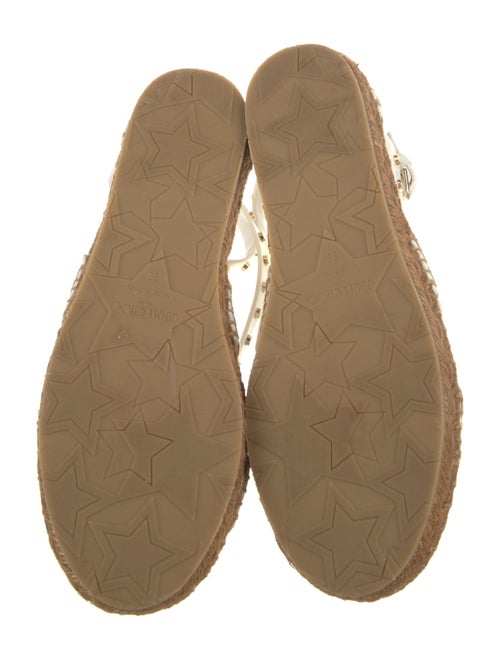 Jimmy Choo Leather Studded Accents Gladiator Sandals