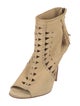 Jimmy Choo Suede Lasercut Accents Gladiator Sandals