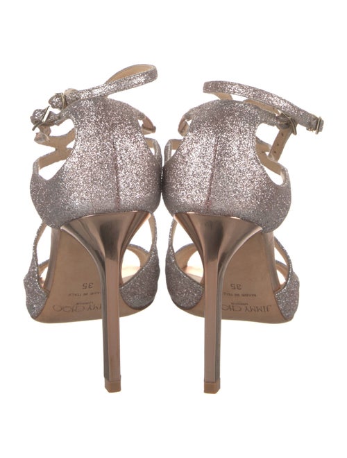 Jimmy Choo Glitter Glitter Accents Sandals