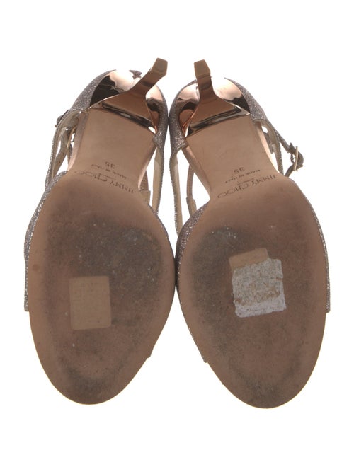 Jimmy Choo Glitter Glitter Accents Sandals