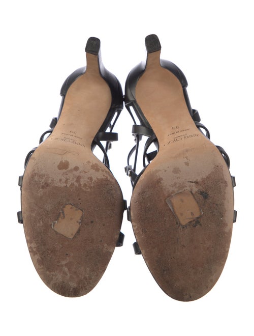 Jimmy Choo Leather Studded Accents Gladiator Sandals