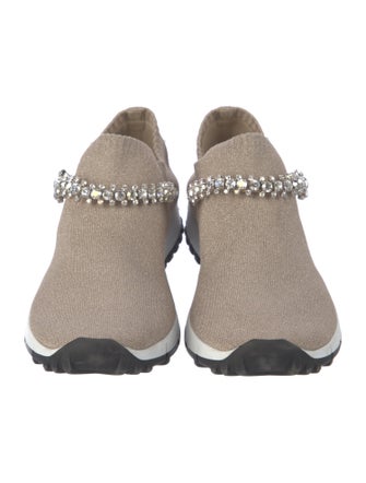 Jimmy Choo Crystal Embellishments Sneakers