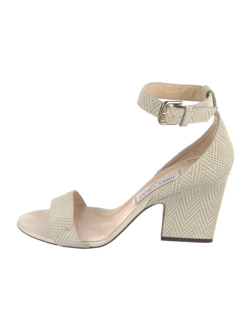 Jimmy Choo Leather Printed Espadrilles