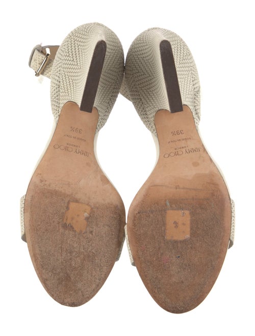 Jimmy Choo Leather Printed Espadrilles