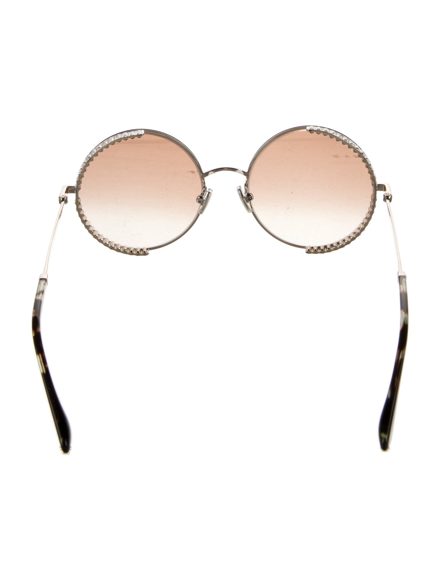 Jimmy Choo Round Mirrored Sunglasses
