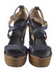 Jimmy Choo Denim Glitter Accents Espadrilles