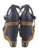 Jimmy Choo Denim Glitter Accents Espadrilles