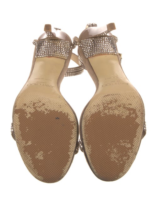 Jimmy Choo Suede Animal Print Sandals