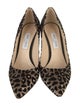 Jimmy Choo Satin Animal Print Pumps