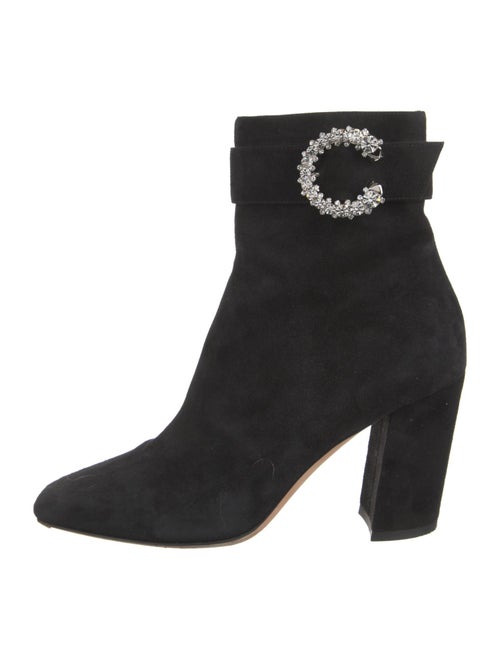 Jimmy Choo Suede Crystal Embellishments Boots