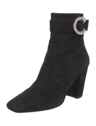 Jimmy Choo Suede Crystal Embellishments Boots