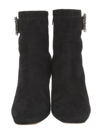 Jimmy Choo Suede Crystal Embellishments Boots
