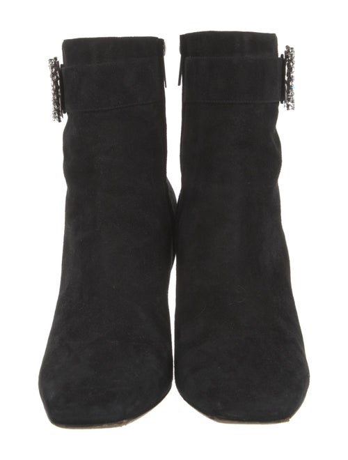 Jimmy Choo Suede Crystal Embellishments Boots