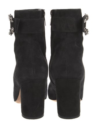 Jimmy Choo Suede Crystal Embellishments Boots