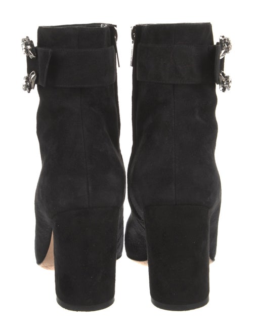 Jimmy Choo Suede Crystal Embellishments Boots