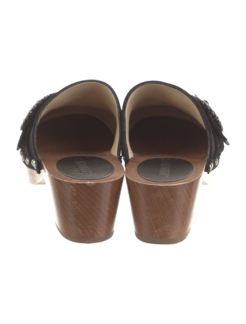 Jimmy Choo Suede Crystal Embellishments Mules