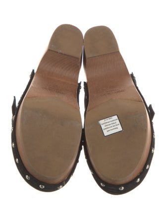 Jimmy Choo Suede Crystal Embellishments Mules