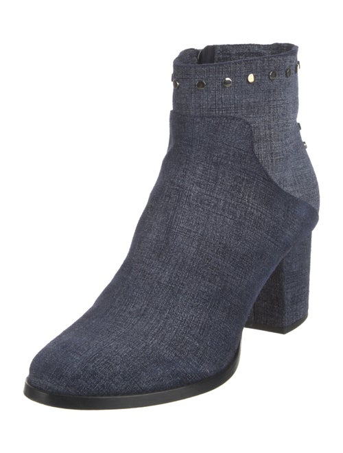 Jimmy Choo Denim Studded Accents Boots