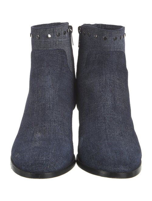 Jimmy Choo Denim Studded Accents Boots