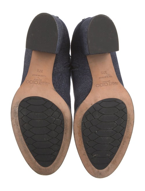 Jimmy Choo Denim Studded Accents Boots