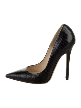 Jimmy Choo Embossed Leather Pumps