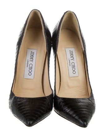 Jimmy Choo Embossed Leather Pumps