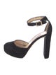 Jimmy Choo Suede Whipstitch Trim D'Orsay Pumps