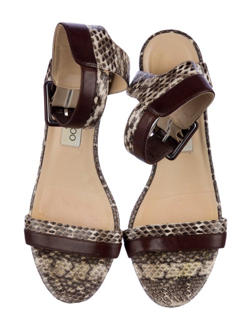 Jimmy Choo Snakeskin Animal Print Sandals