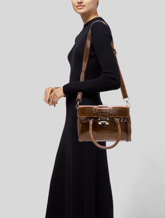 Jimmy Choo Patent Leather Top Handle Bag