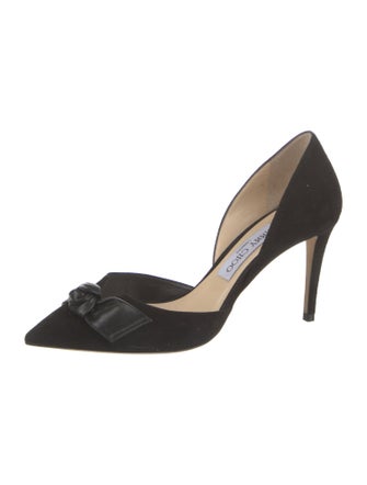 Jimmy Choo Suede D'Orsay Pumps