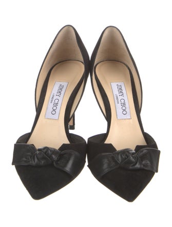 Jimmy Choo Suede D'Orsay Pumps