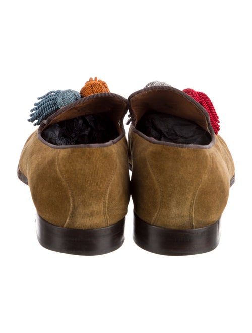 Jimmy Choo Suede Tassel Accents Loafers