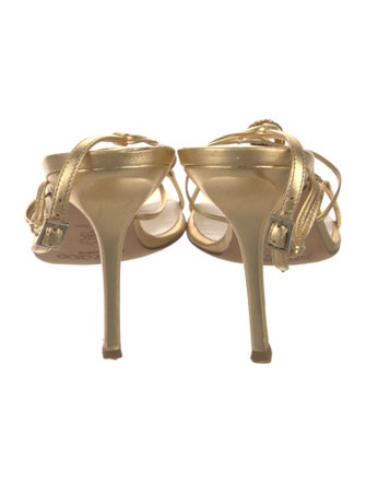 Jimmy Choo Leather Slingback Sandals