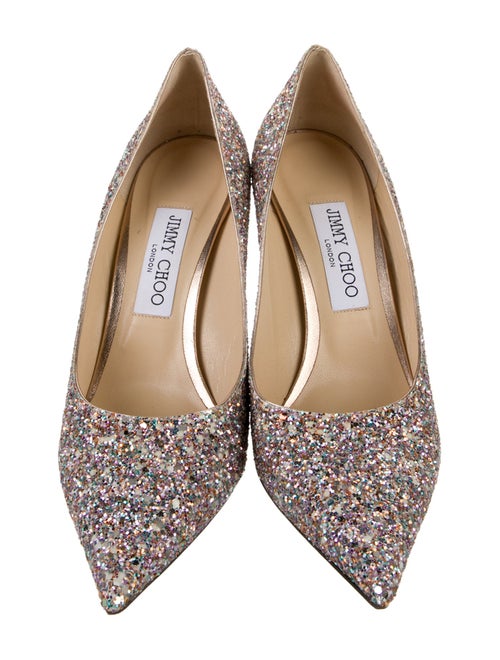 Jimmy Choo Glitter Patterned Pumps