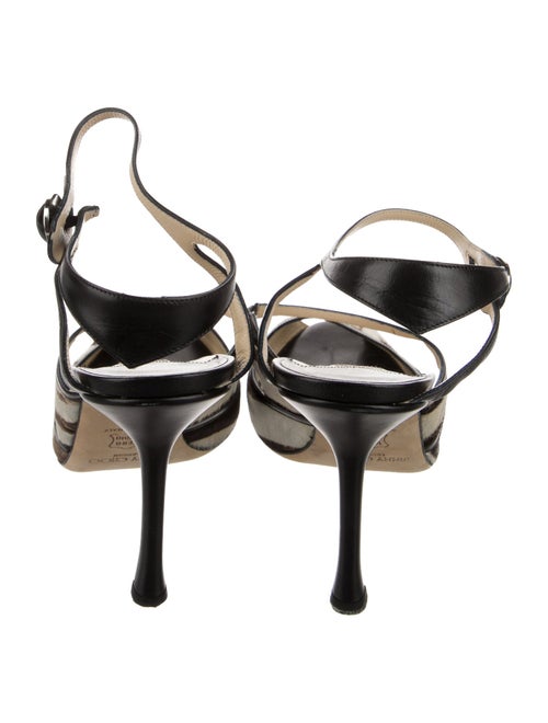 Jimmy Choo Calfskin Animal Print D'Orsay Pumps