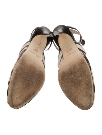 Jimmy Choo Calfskin Animal Print D'Orsay Pumps